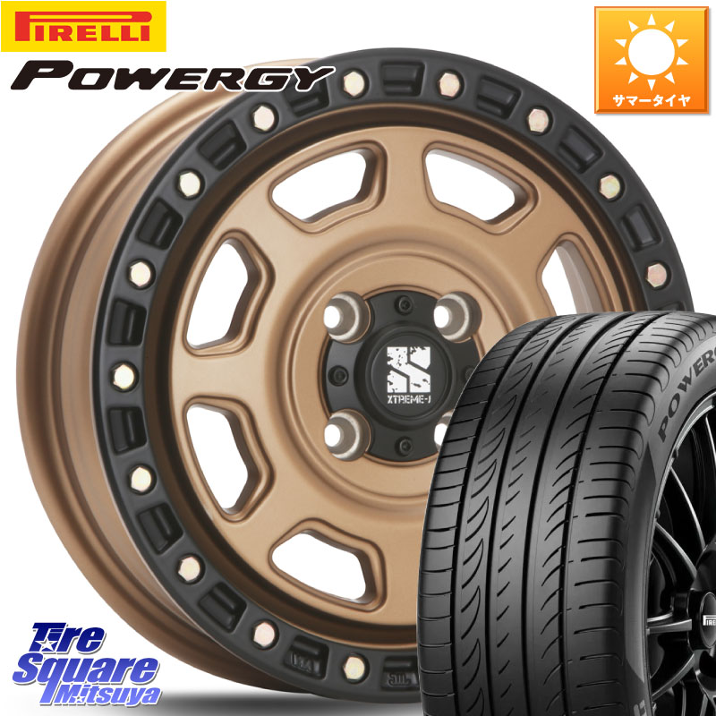 ピレリ POWERGY パワジー サマータイヤ 165/55R15MLJ XJ07 XTREME-J 4H MB エクストリームJ 15インチ 15X4.5J 43 4穴 100 N-BOX タント スペーシア サクラ｜タイヤスクエアミツヤ
