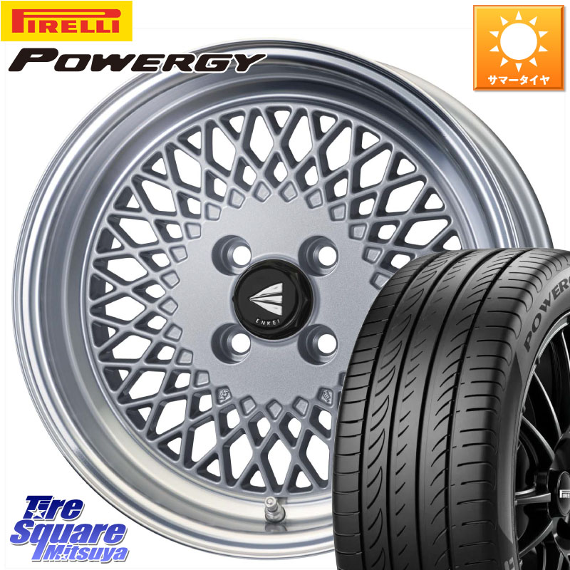 ピレリ POWERGY パワジー サマータイヤ 195/65R16ENKEI エンケイ NEO CLASSIC ENKEI92 SILVER 16インチ 16X6.5J 38 4穴 100 REX レックス|タイヤスクエアミツヤ