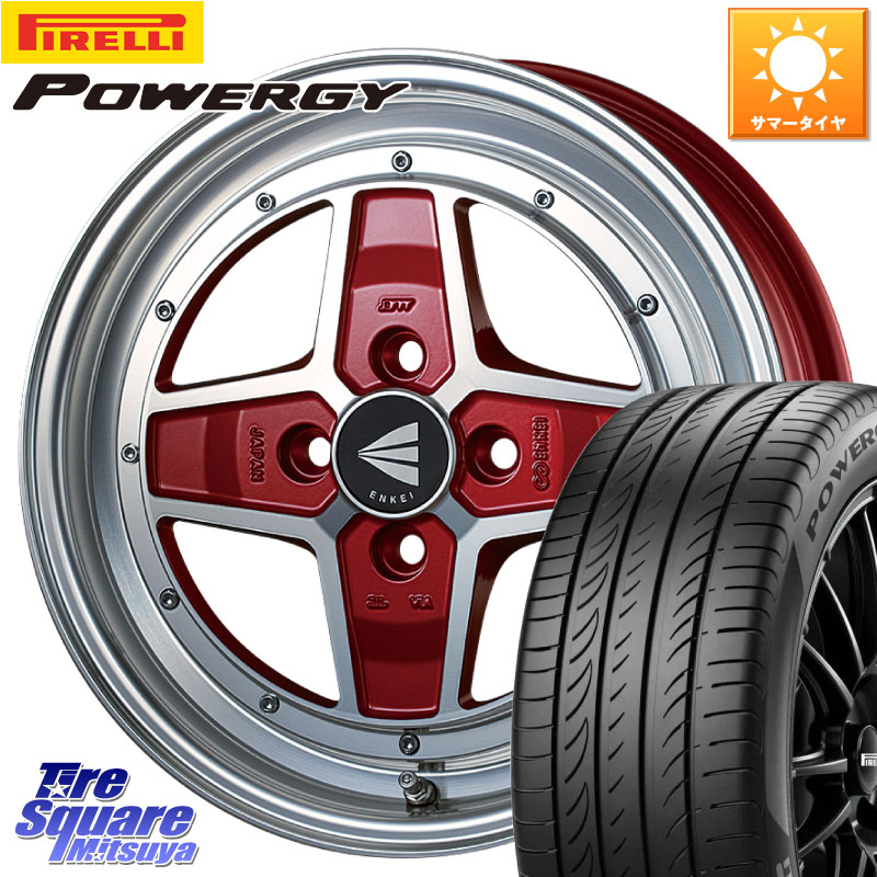 ENKEI エンケイ NEO CLASSIC APACHE2 アパッチ ネオクラシック 15インチ 15 X 5.0J +45 4穴 100 ピレリ POWERGY パワジー サマータイヤ 165/55R15 タント スペーシア サクラ