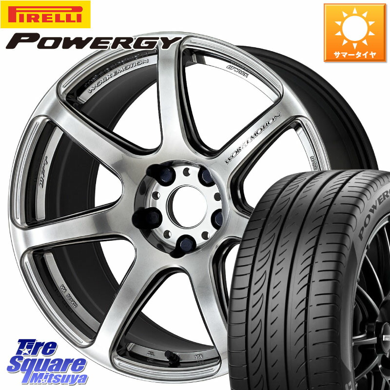 ピレリ POWERGY パワジー サマータイヤ 215/50R17WORK ワーク EMOTION エモーション T7R 17インチ 17X7.0J 53 5穴 100 インプレッサ エクシーガ|タイヤスクエアミツヤ