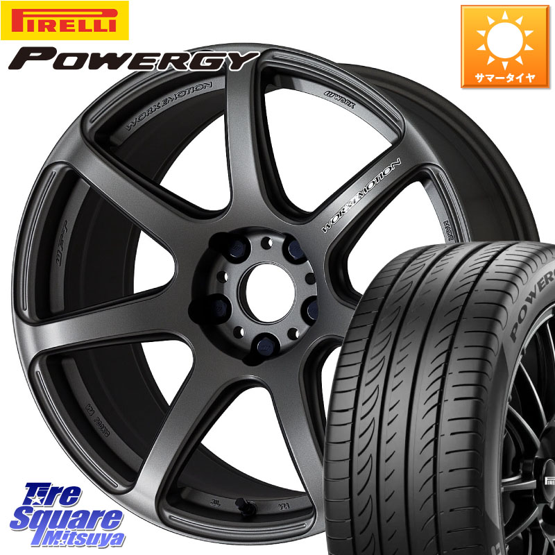 WORK ワーク EMOTION エモーション T7R MGM 17インチ 17 X 7.0J +38 5穴 114.3 ピレリ POWERGY パワジー サマータイヤ 215/45R17
