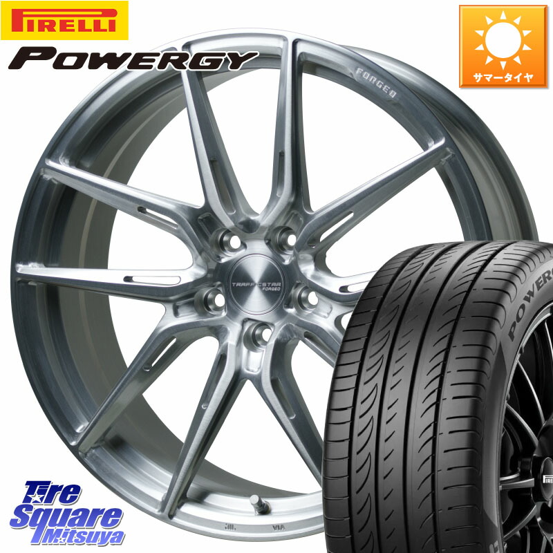 ピレリ POWERGY パワジー サマータイヤ 245/35R19HotStuff TSF-02 BRS トラフィックスターフォージド 19インチ 19X8.0J 35 5穴 114.3 クラウンマジェスタ|タイヤスクエアミツヤ