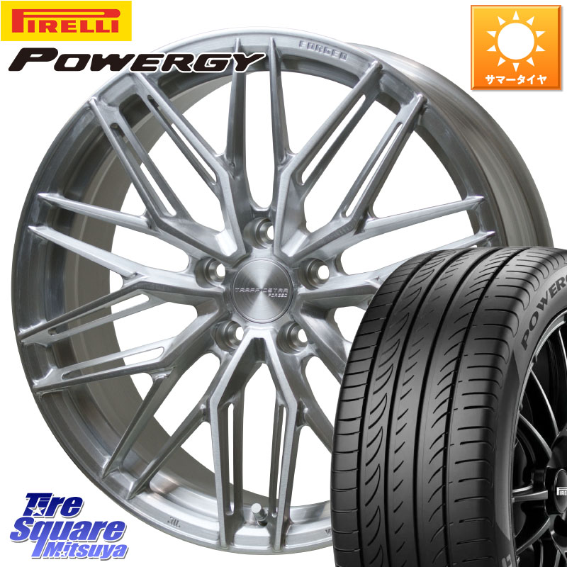 HotStuff TSF-03 BRS トラフィックスターフォージド 19インチ 19 X 8.0J +42 5穴 114.3 ピレリ POWERGY パワジー サマータイヤ 245/45R19 デリカD:5 SL系フォレスター
