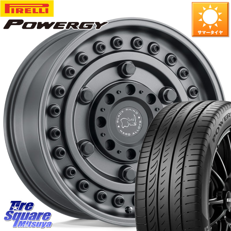 BLACK RHINO ARMORY GUNBLACK ブラックライノ アーモリー 17インチ ブラックライノ 17 X 8.0J +30 5穴 114.3 ピレリ POWERGY パワジー サマータイヤ 225/60R17
