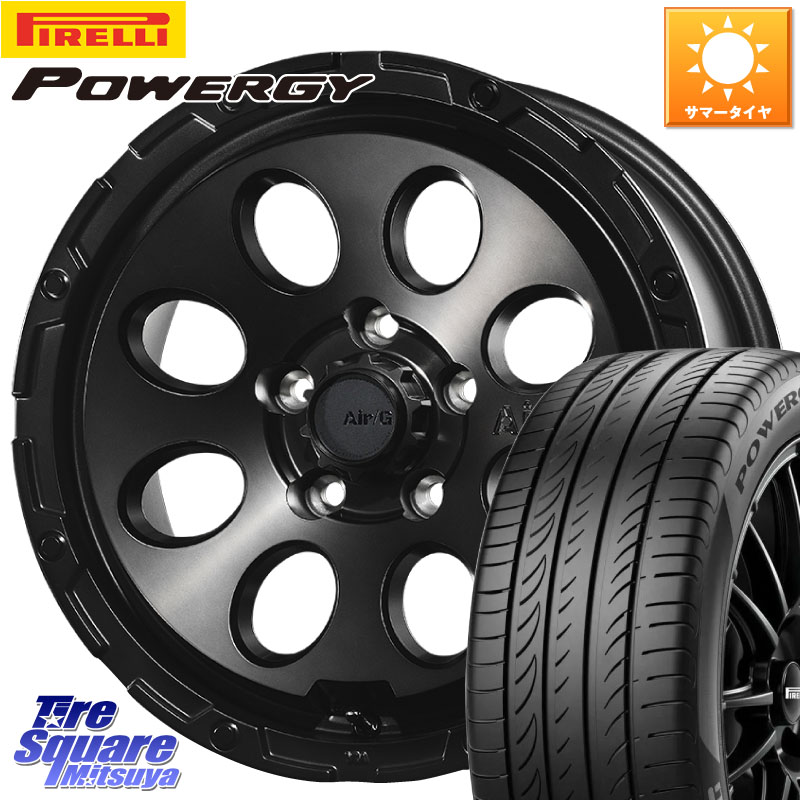 ピレリ POWERGY パワジー サマータイヤ 205/65R164X4エンジニアリング Air G Massive エアーGマッシブ ホイール 16インチ 16X7.0J 35 5穴 114.3 ティアナ 日産｜タイヤスクエアミツヤ