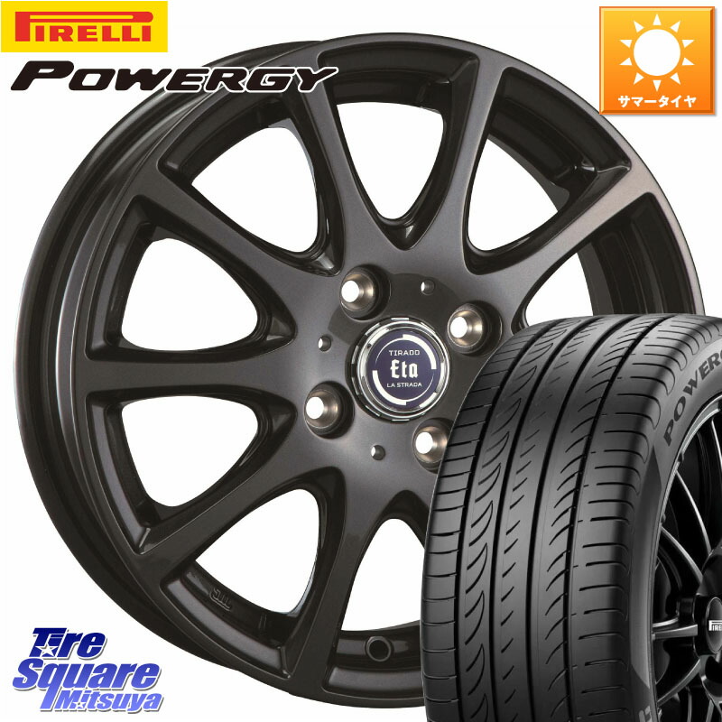ピレリ POWERGY パワジー サマータイヤ 195/55R16阿部商会 ティラード イータ 16X6.0J 42 4穴 100 ノート NOTE 日産 ブルーバードシルフィ 日産 キューブ CUBE 日産 アクア MAZDA2 マツダ2(デミオ) カローラフィールダー カローラアクシオ｜タイヤスクエアミツヤ