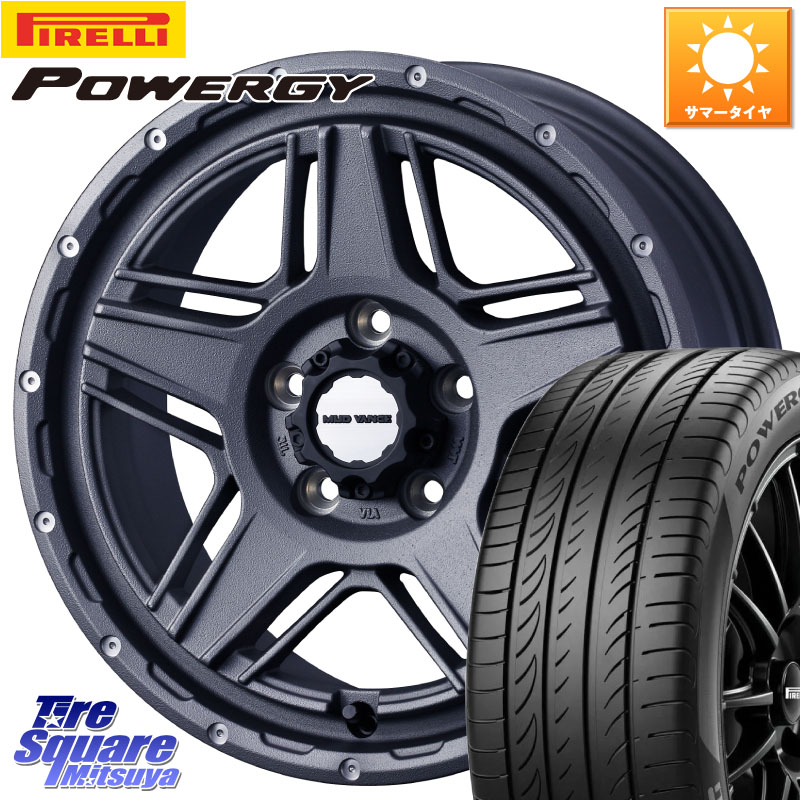 WEDS 40547 マッドヴァンス MUD VANCE 07 16インチ 16 X 7.0J +38 5穴 114.3 ピレリ POWERGY パワジー サマータイヤ 225/55R16