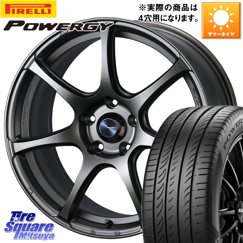 ピレリ POWERGY パワジー サマータイヤ 215/45R17WEDS WedsSport SA-75R SA75R ウェッズ スポーツ ホイール 17インチ 17X6.5J 50 4穴 100 FITクロスター アクア|タイヤスクエアミツヤ