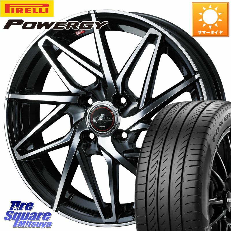 ピレリ POWERGY パワジー サマータイヤ 205/45R17WEDS 40583 レオニス LEONIS IT PBMC 17インチ 17X6.5J 42 4穴 100 アクア ロードスター(ローダウン等) ロードスターRF キューブ CUBE 日産 MAZDA2 マツダ2(デミオ) ヤリス カスタム前提|タイヤスクエアミツヤ