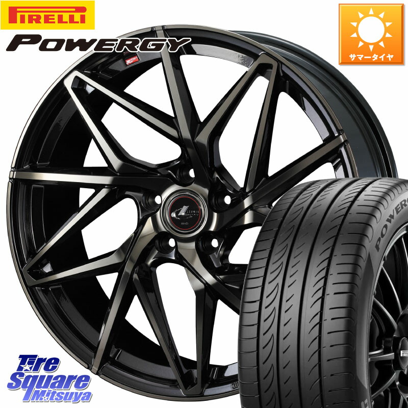 WEDS 40596 レオニス LEONIS IT PBMCTI 17インチ 17 X 7.0J +47 5穴 100 ピレリ POWERGY パワジー サマータイヤ 215/50R17