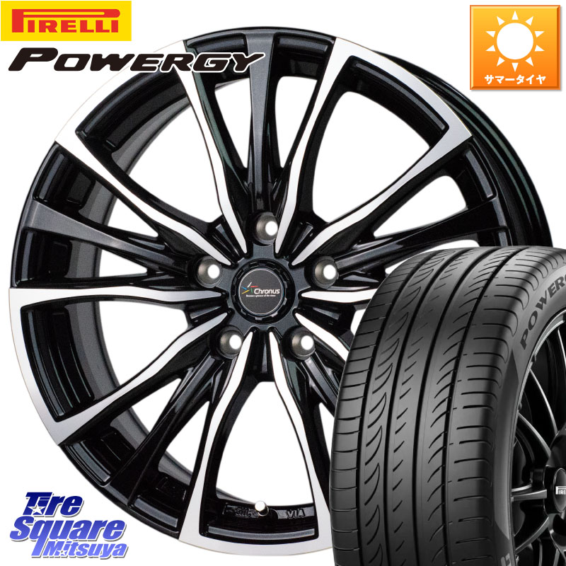 HotStuff Chronus クロノス CH-110 CH110 ホイール 15インチ 15 X 6.0J +43 5穴 100 ピレリ POWERGY パワジー サマータイヤ 195/60R15