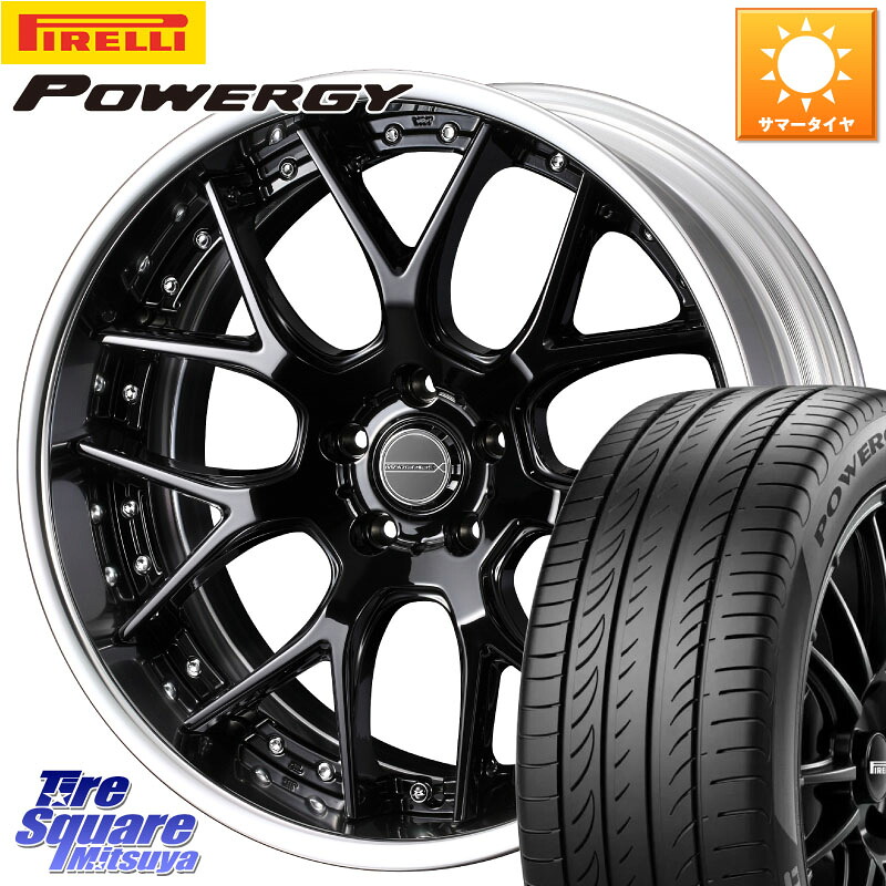 WEDS MAVERICK 1307M BK S-LoDisk 18インチ 2ピース 18 X 8.5J +50 5穴 114.3 ピレリ POWERGY パワジー サマータイヤ 245/40R18 WRX S4(VBH) 149,535円