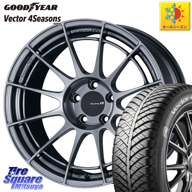グッドイヤー ベクター Vector 4Seasons Hybrid オールシーズンタイヤ 225/45R17 ENKEI エンケイ Racing Revolution NT03RR ホイール 17 X 8.0J(86 Brembo) +48 5穴 100 BRZ・86・GR86ブレンボキャリパー対応 129,870円