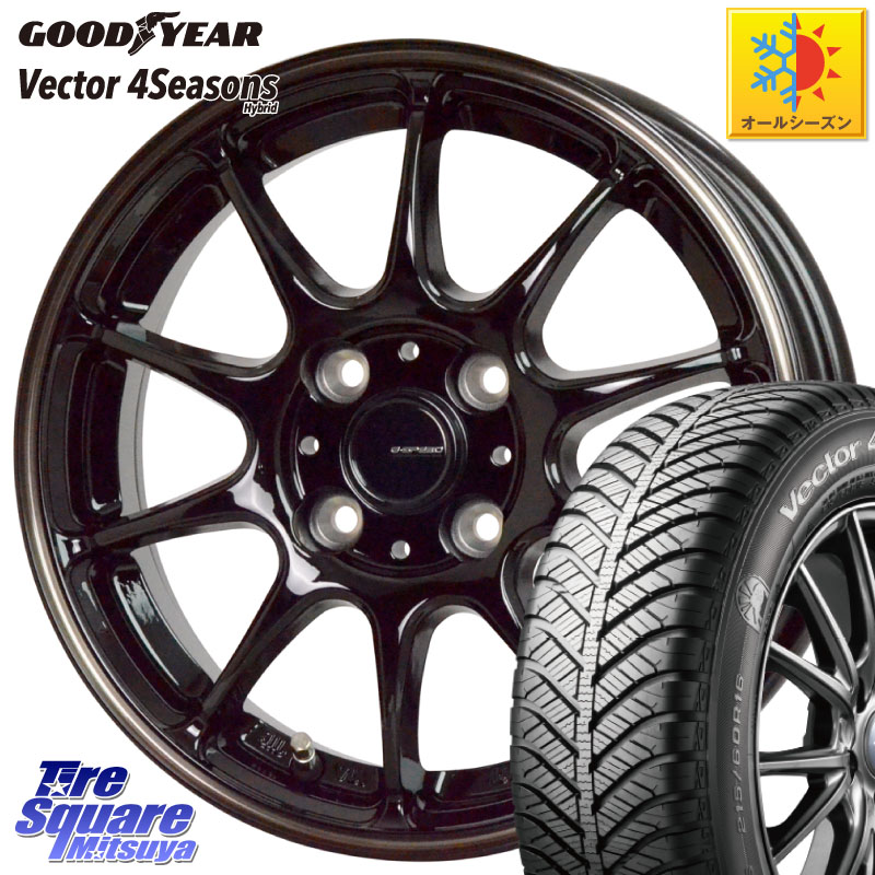 グッドイヤー ベクター Vector 4Seasons Hybrid オールシーズンタイヤ 165/65R15 HotStuff G・SPEED P-07 ジー・スピード ホイール 15インチ 15 X 4.5J +45 4穴 100 ダイハツTAFT Mx27/37/47Sソリオ・デリカD2 MAx6S系ソリオ