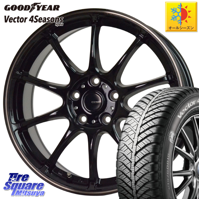 グッドイヤー ベクター Vector 4Seasons Hybrid オールシーズンタイヤ 205/60R16 HotStuff G・SPEED P-07 ジー・スピード ホイール 16インチ 16 X 6.5J +53 5穴 114.3 80系ノア ヴォクシー
