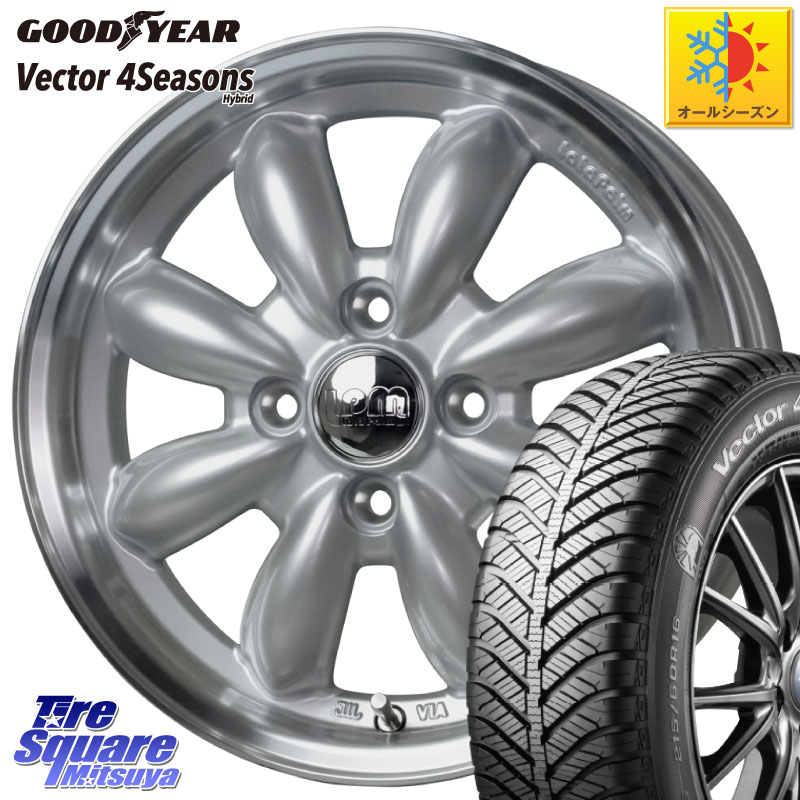 グッドイヤー ベクター Vector 4Seasons Hybrid オールシーズンタイヤ 165/50R15 HotStuff LaLa Palm CUP2 ララパーム ホイール 15インチ 15 X 4.5J +45 4穴 100