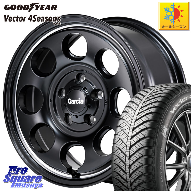 グッドイヤー ベクター Vector 4Seasons Hybrid オールシーズンタイヤ 205/55R16MANARAY MID Garcia Palm8 ガルシア パーム8 ホイール 16インチ 16X7.0J 40 5穴 114.3 GRヤリスRSノーマルキャリパー リーフ LEAF 日産 ブレイド カローラルミオン IS レクサス|タイヤスクエアミツヤ
