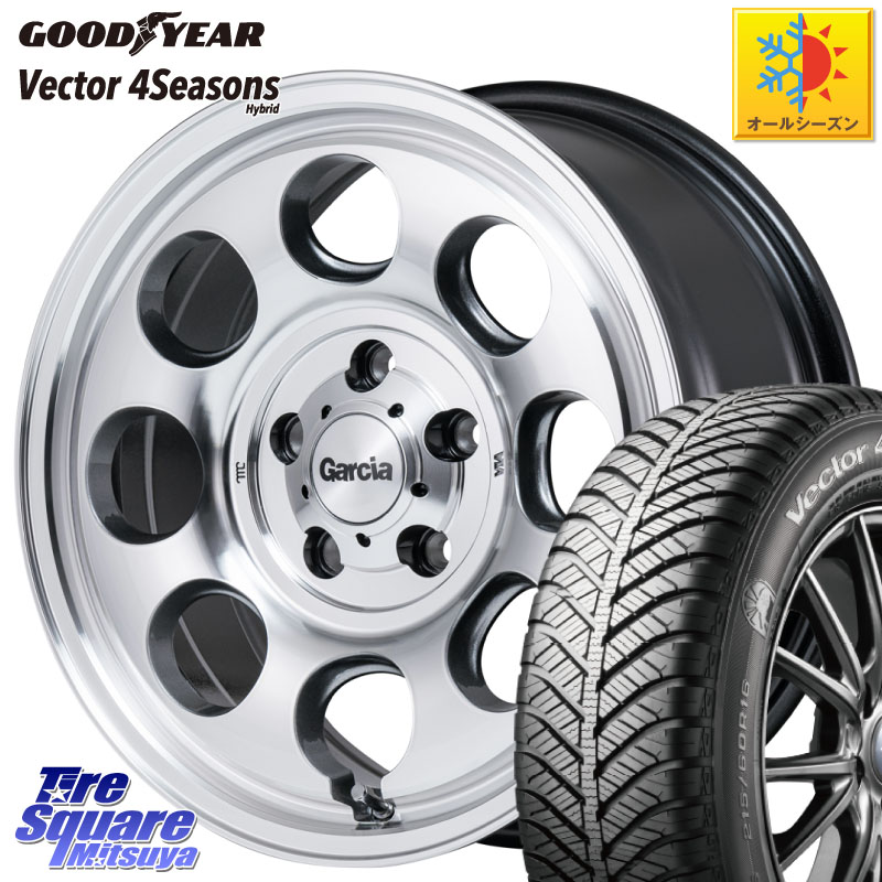 グッドイヤー ベクター Vector 4Seasons Hybrid オールシーズンタイヤ 215/65R16MANARAY MID Garcia Palm8 ガルシア パーム8 PO JIMNY ホイール 16インチ 16X5.5J 20 5穴 139.7 ジムニー専用(要オーバーフェンダー等) AZオフロード カスタムサイズ｜タイヤスクエアミツヤ