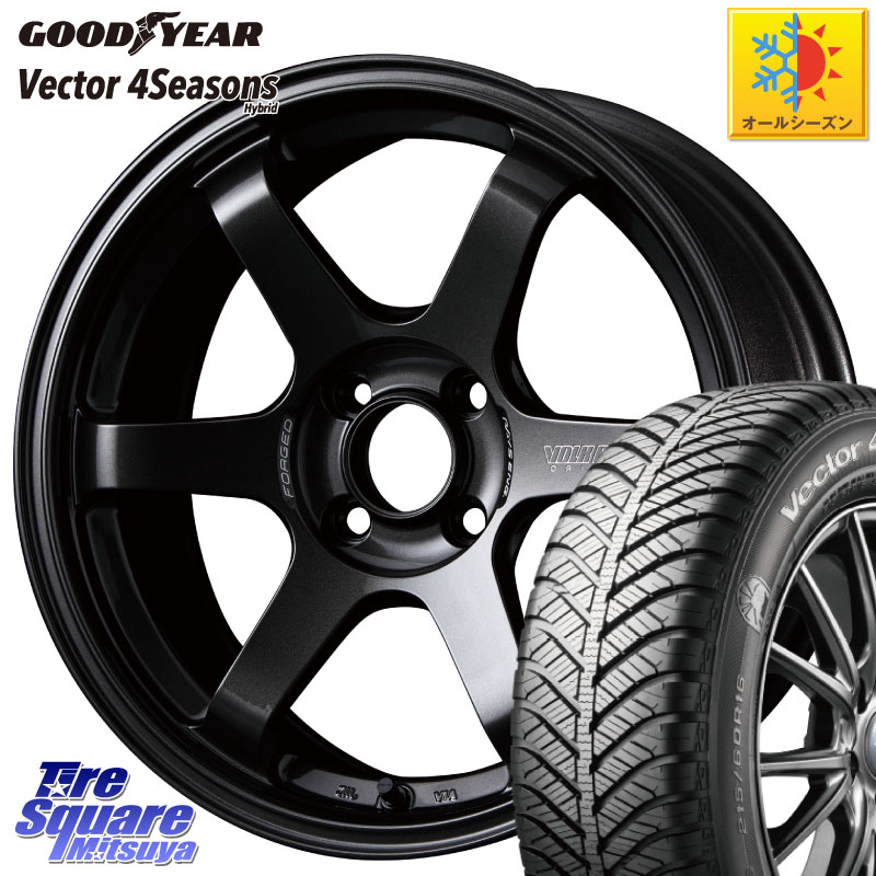 グッドイヤー ベクター Vector 4Seasons Hybrid オールシーズンタイヤ 165/50R15 RAYS 【欠品次回10~11月】 VOLK RACING TE37 SONIC TE37 ソニック ホイール 15インチ 15 X 5.0J +45 4穴 100
