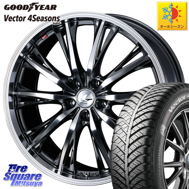 グッドイヤー ベクター Vector 4Seasons Hybrid オールシーズンタイヤ 215/65R16 WEDS 41169 LEONIS RT ウェッズ レオニス ホイール 16インチ 16 X 6.5J +40 5穴 114.3 C-HR 30系ヴェルファイア 10系カローラクロス 20系アルファード