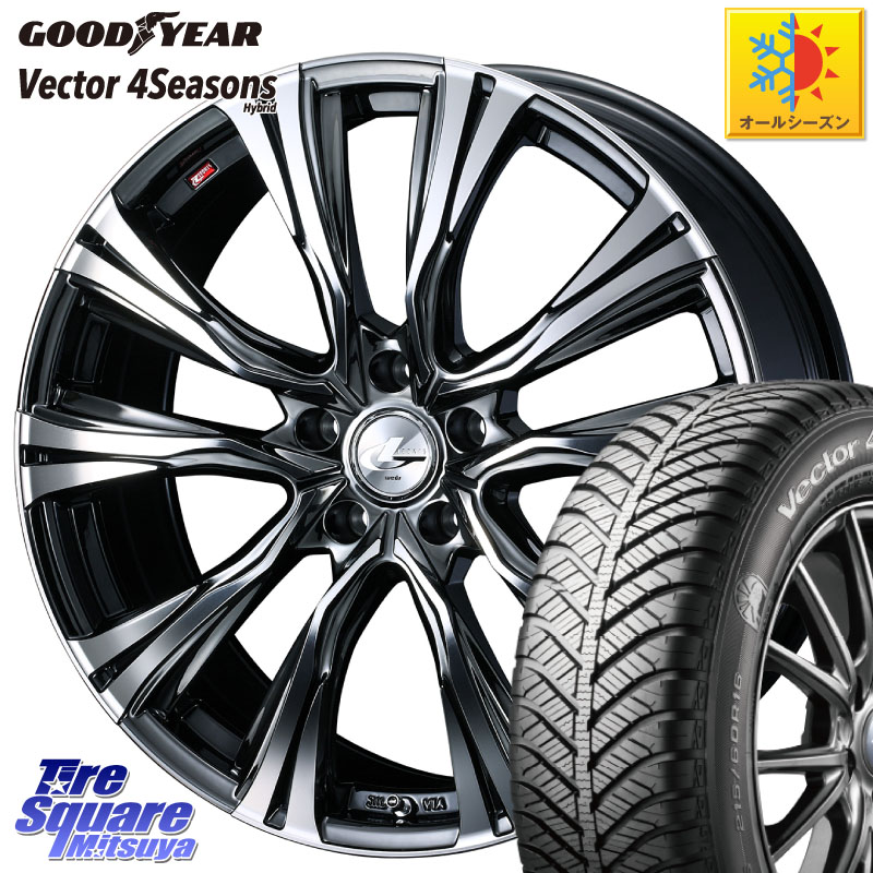 グッドイヤー ベクター Vector 4Seasons Hybrid オールシーズンタイヤ 215/50R18 WEDS 41266 LEONIS VR BMCMC ウェッズ レオニス ホイール 18インチ 18 X 7.0J +55 5穴 114.3 WR-V