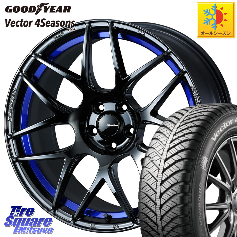 グッドイヤー ベクター Vector 4Seasons Hybrid オールシーズンタイヤ 225/45R18WEDS WedsSport SA-27R SA27R ウェッズ スポーツ ホイール 18インチ 18X8.5J 35 5穴 114.3|タイヤスクエアミツヤ