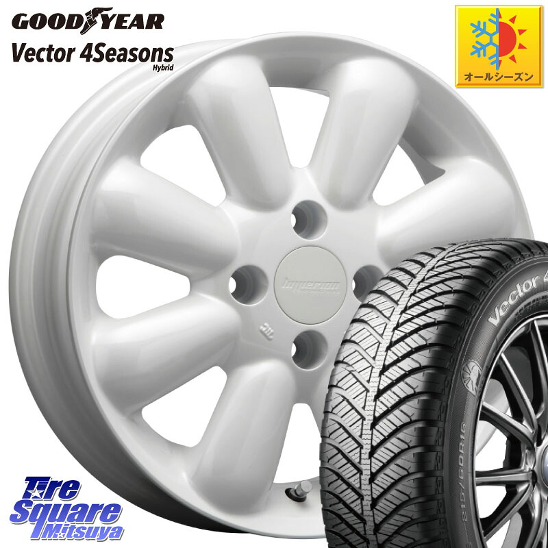 グッドイヤー ベクター Vector 4Seasons Hybrid オールシーズンタイヤ 165/50R15 MLJ HYPERION PINO+ ハイペリオン ピノプラス ホイール 15インチ 15 X 4.5J +43 4穴 100 63,822円