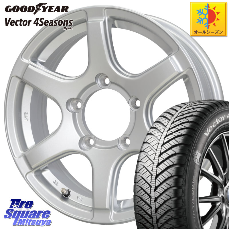 グッドイヤー ベクター Vector 4Seasons Hybrid オールシーズンタイヤ 215/65R16 HotStuff BISON BN-04 BN04 バイソン ホイール 16インチ 16 X 5.5J +22 5穴 139.7 ジムニー専用(要オーバーフェンダー等)