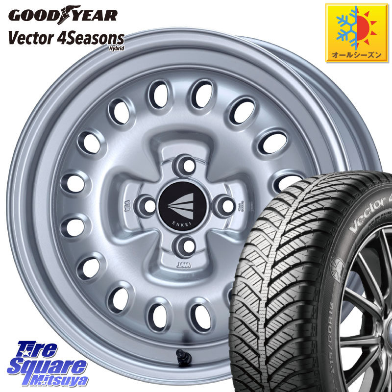 グッドイヤー ベクター Vector 4Seasons Hybrid オールシーズンタイヤ 195/50R16 ENKEI Neo Classic Al'Vita ホイール 16インチ 16 X 7.0J +38 4穴 100 ロードスター(ローダウン等)