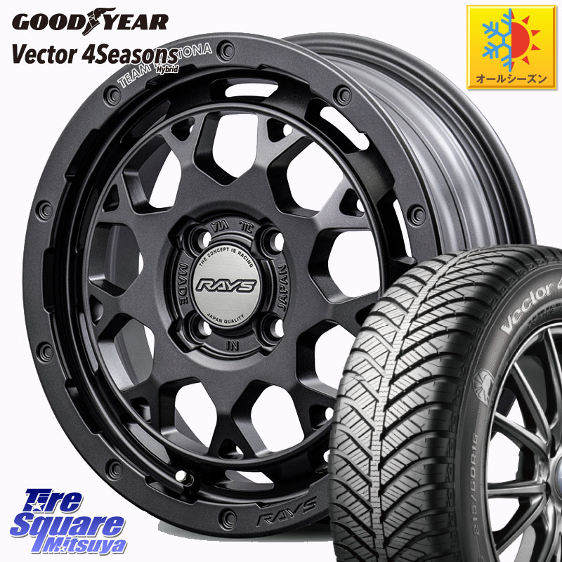 グッドイヤー ベクター Vector 4Seasons Hybrid オールシーズンタイヤ 165/60R15 RAYS 【欠品次回6~7月】 TEAM DAYTONA M9+ Spec M ホイール 15インチ 15 X 5.0J +47 4穴 100