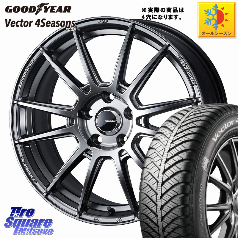 グッドイヤー ベクター Vector 4Seasons Hybrid オールシーズンタイヤ 165/50R15 WEDS WedsSport SA-62R ホイール 15インチ 15 X 5.0J +45 4穴 100