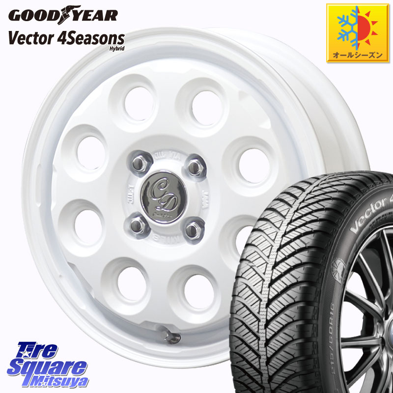 グッドイヤー ベクター Vector 4Seasons Hybrid オールシーズンタイヤ 165/60R15 KYOHO Cawaii Decor Decor Nature ホイール 15インチ 15 X 4.5J +45 4穴 100 デリカミニ4WD キャスト[アクティバ] ハスラー ピクシスジョイ[Cグレード] ハイゼット アゲトラCustom車用※