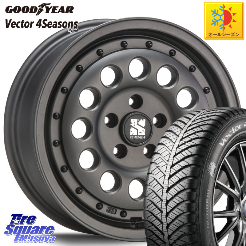 グッドイヤー ベクター Vector 4Seasons Hybrid オールシーズンタイヤ 215/65R16MLJ XTREME-J エクストリーム RUGGED ラギッド 16インチ 16X6.5J 32 5穴 114.3 20系アルファード ヴェルファイアハイブリッド ヴェルファイア アルファード｜タイヤスクエアミツヤ
