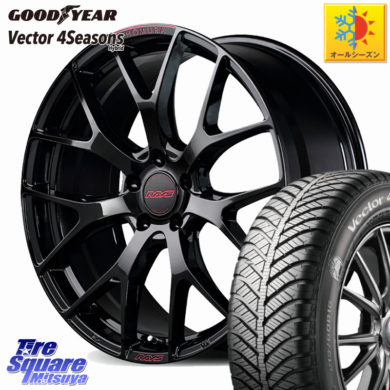 グッドイヤー ベクター Vector 4Seasons Hybrid オールシーズンタイヤ 225/45R18RAYS 【欠品次回2月末】 HOMURA 2x7FT spec-M ホイール 18インチ 18X7.5J 43 5穴 114.3 90系ノア/ヴォクシー RP6~8ステップワゴン プリウスアルファ マークXジオ ノア NOAH RX-8 MAZDA|タイヤスクエアミツヤ