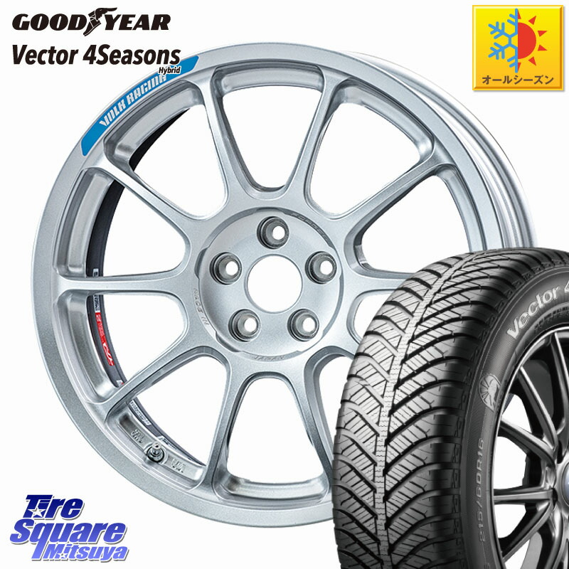 グッドイヤー ベクター Vector 4Seasons Hybrid オールシーズンタイヤ 215/50R17 RAYS 【欠品次回要問合せ】 ZE40 Club Racer GR86/BRZ Cup専用 VOLK RACING 鍛造 ホイール 17インチ 17 X 7.5J +44 5穴 100