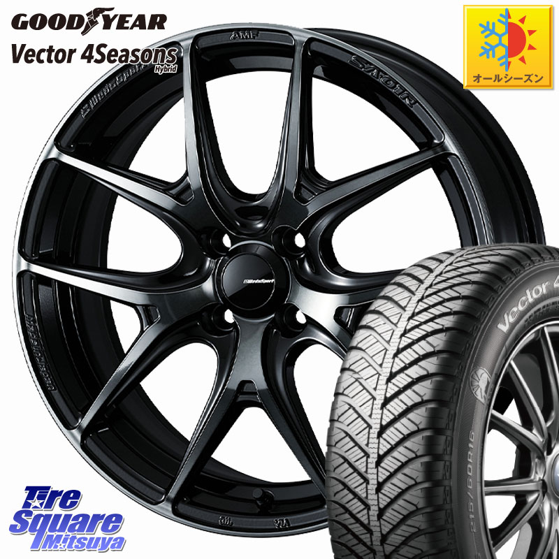 グッドイヤー ベクター Vector 4Seasons Hybrid オールシーズンタイヤ 215/65R16WEDS WedsSport SA-01R SA01R ウェッズ スポーツ ホイール 16インチ 16X6.5J 42 4穴 100 ロッキー ガソリン車 4穴 ライズ ガソリン車 4穴|タイヤスクエアミツヤ