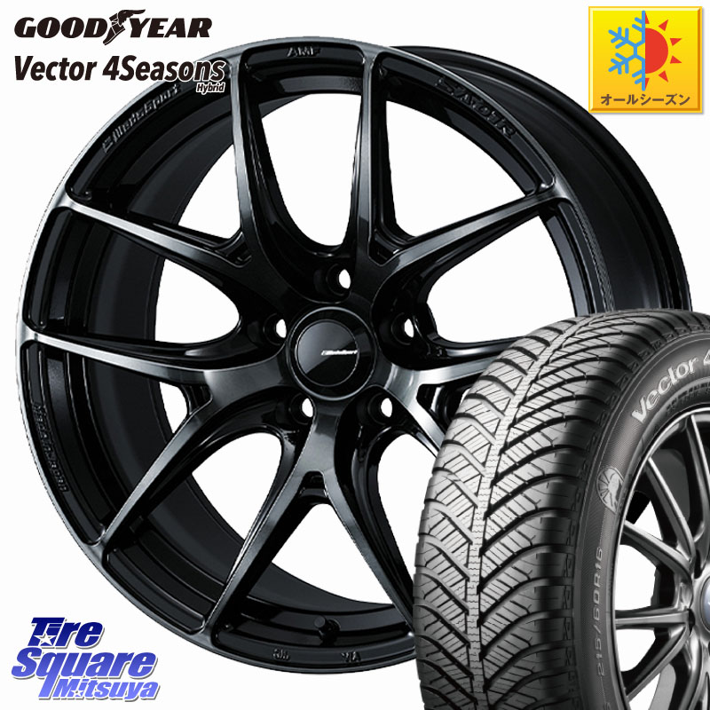 グッドイヤー ベクター Vector 4Seasons Hybrid オールシーズンタイヤ 225/50R18 WEDS WedsSport SA-01R ホイール 18インチ ウェッズ スポーツ 18 X 7.5J +35 5穴 114.3