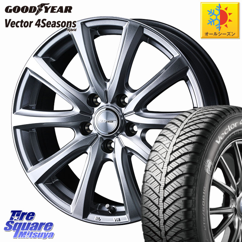 グッドイヤー ベクター Vector 4Seasons Hybrid オールシーズンタイヤ 215/45R18 WEDS JOKER SMASH ホイール 18インチ ジョーカースマッシュ 18 X 8.0J +45 5穴 114.3 90系ノア ヴォクシー プリウスアルファ リーフ