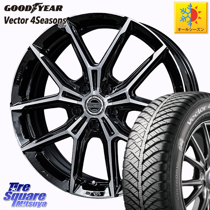 グッドイヤー ベクター Vector 4Seasons Hybrid オールシーズンタイヤ 235/50R18 KYOHO SMACK +EK M1 ホイール 18インチ スマック 18 X 7.5J +38 5穴 114.3 30系アルファード 30系ヴェルファイア 20系アルファード