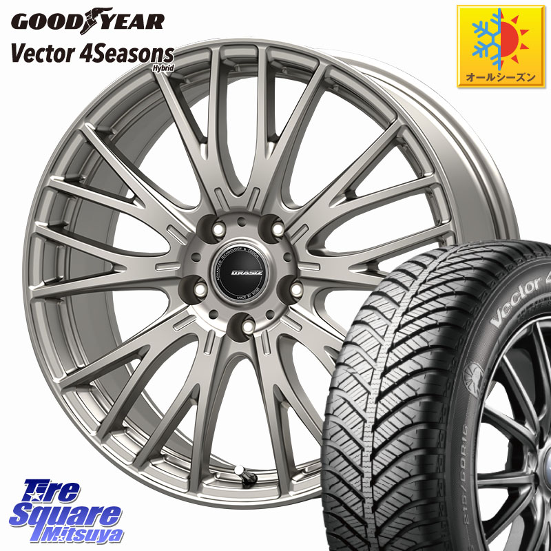 グッドイヤー ベクター Vector 4Seasons Hybrid オールシーズンタイヤ 235/50R18 KOSEI QRASIZ クレイシズ SE48 ホイール 18インチ 18 X 7.0J +48 5穴 114.3 50系エスティマ