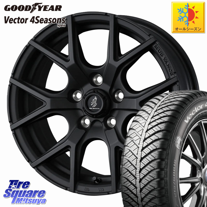 グッドイヤー ベクター Vector 4Seasons Hybrid オールシーズンタイヤ 215/45R18 WEDS 【欠品次回05月中旬】 マッドヴァンス MUDVANCE SD ホイール 18インチ 18 X 7.5J +35 5穴 114.3
