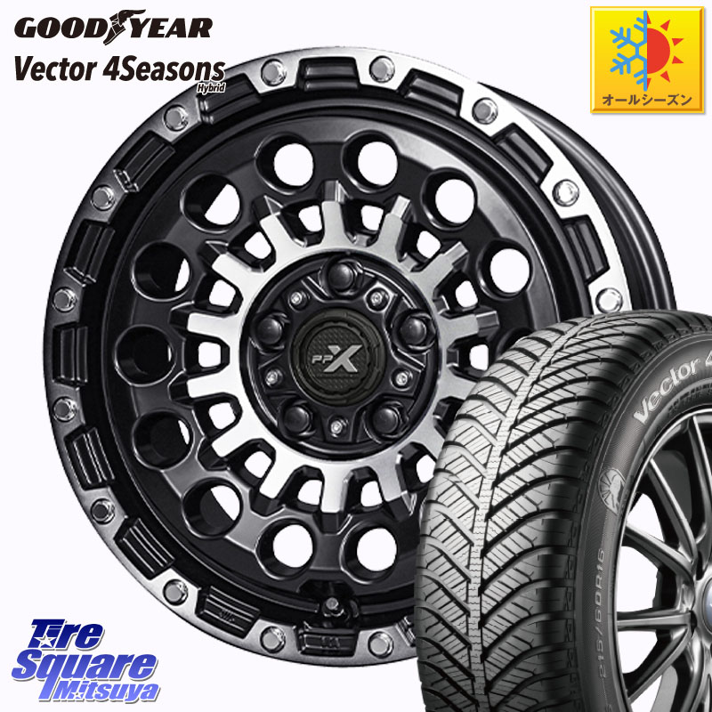 グッドイヤー ベクター Vector 4Seasons Hybrid オールシーズンタイヤ 205/60R16KYOHO PPX GX14 ホイール 16インチ 16X7.0J 35 5穴 114.3 SAI インサイト｜タイヤスクエアミツヤ 103,384円