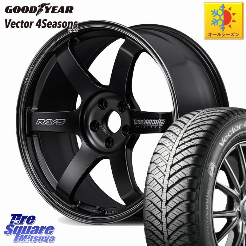 グッドイヤー ベクター Vector 4Seasons Hybrid オールシーズンタイヤ 225/45R18 RAYS 【欠品次回10~11月】 TE37 SAGA S-plus Black Shadow LTD VOLK RACING 鍛造 ホイール 18インチ 18 X 8.5J +50 5穴 114.3 219,015円