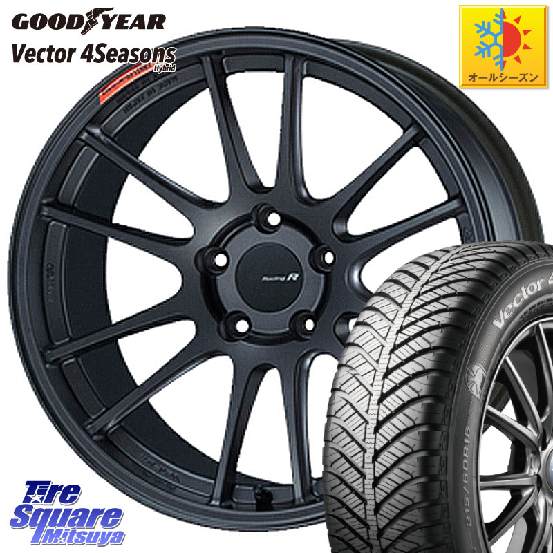 グッドイヤー ベクター Vector 4Seasons Hybrid オールシーズンタイヤ 215/45R18 ENKEI エンケイ Racing Revolution GTC01RR ホイール 18 X 7.5J +45 5穴 114.3