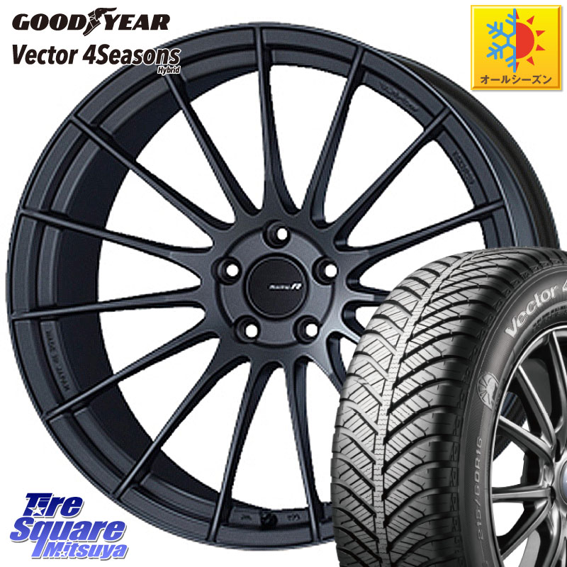 グッドイヤー ベクター Vector 4Seasons Hybrid オールシーズンタイヤ 225/45R18ENKEI エンケイ Racing Revolution RS05RR ホイール 18X8.5J(BMW F30 F31) 35 5穴 120 BMW 3シリーズ F30 F31|タイヤスクエアミツヤ