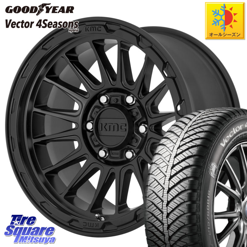 グッドイヤー ベクター Vector 4Seasons Hybrid オールシーズンタイヤ 215/65R16KMC KM542 Impact ホイール 16インチ 16X7.0J 30 5穴 114.3 20系アルファード ヴェルファイアハイブリッド ヴェルファイア アルファード｜タイヤスクエアミツヤ