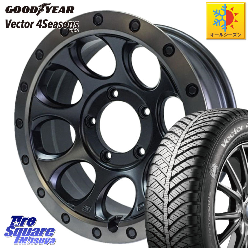 グッドイヤー ベクター Vector 4Seasons Hybrid オールシーズンタイヤ 215/65R16 MLJ XJ03 エクストリームJ XTREME-J JIMNY ホイール 16インチ 16 X 5.5J +20 5穴 139.7 ジムニー専用(要オーバーフェンダー等)