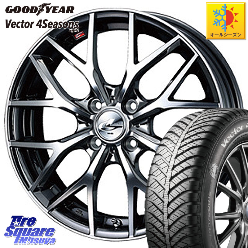 グッドイヤー ベクター Vector 4Seasons Hybrid オールシーズンタイヤ 165/60R15 WEDS 37406 レオニス MX ウェッズ Leonis BMCMC ホイール 15インチ 15 X 4.5J +45 4穴 100 デリカミニ4WD キャスト[アクティバ] ハスラー ピクシスジョイ[Cグレード] ハイゼット アゲトラ