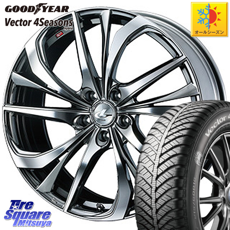 グッドイヤー ベクター Vector 4Seasons Hybrid オールシーズンタイヤ 215/50R18 WEDS ウェッズ Leonis レオニス TE (BMCMC) ホイール 18インチ 18 X 7.0J +55 5穴 114.3 WR-V