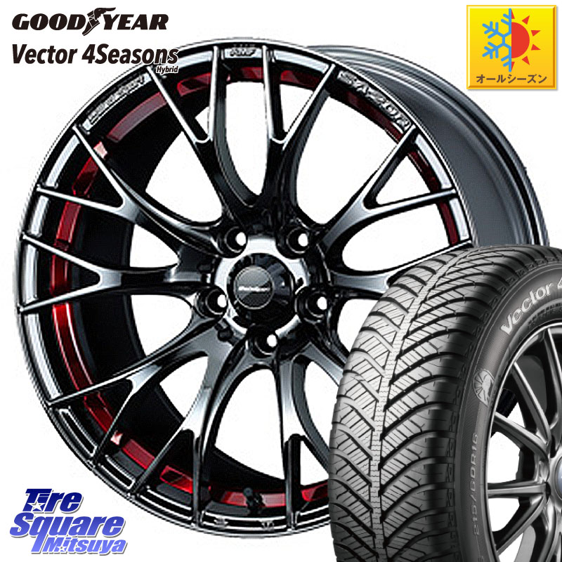 グッドイヤー ベクター Vector 4Seasons Hybrid オールシーズンタイヤ 225/45R18 WEDS 72799 SA-20R SA20R ウェッズ スポーツ ホイール 18インチ 18 X 7.5J +45 5穴 100